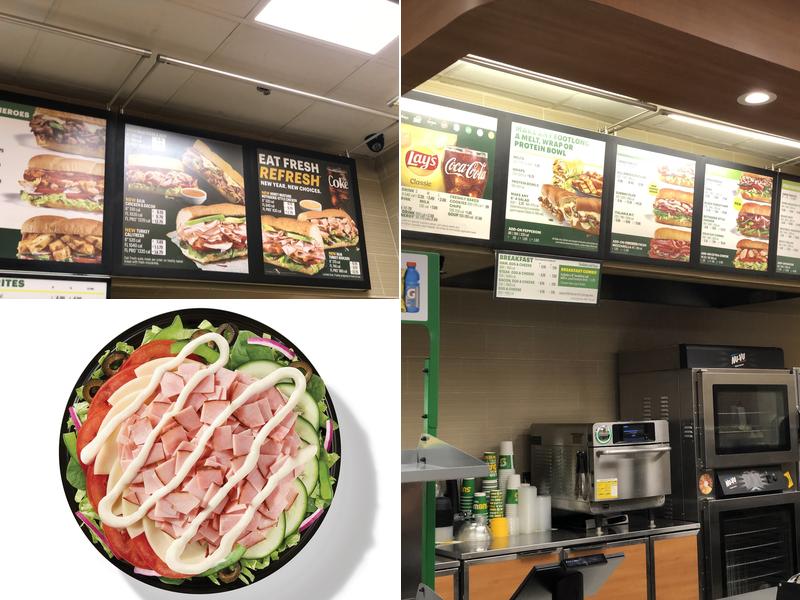 Subway Menu