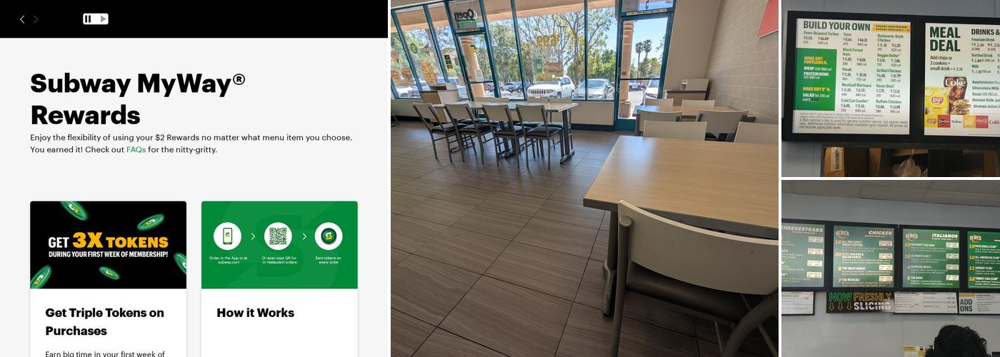 Subway Menu