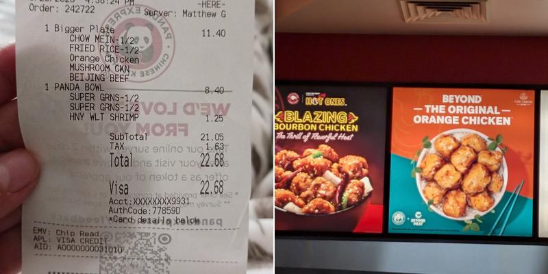 Panda Express Menu