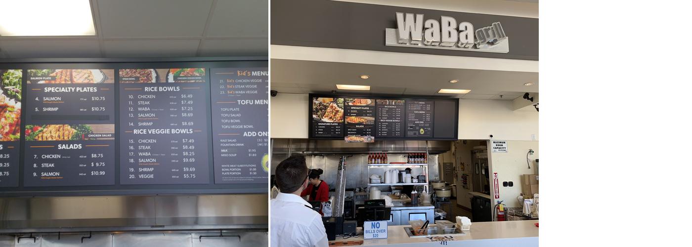 WaBa Grill Menu