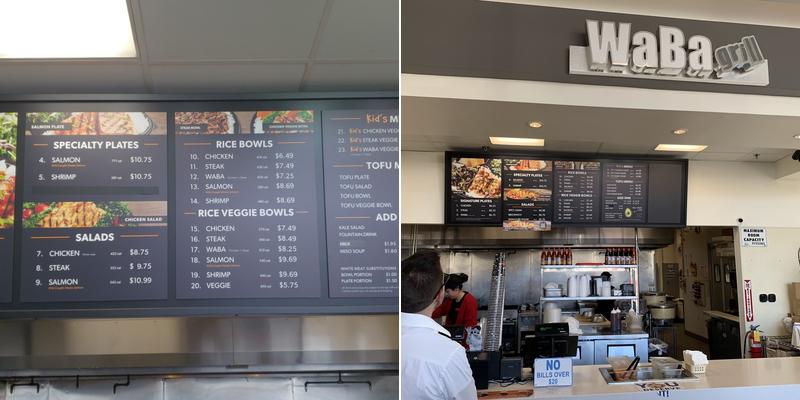WaBa Grill Menu