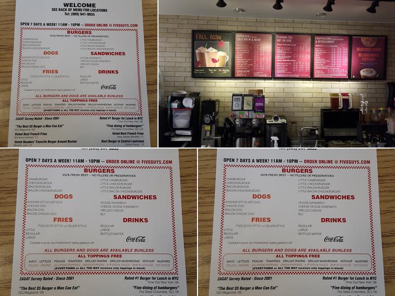 Five Guys Menu