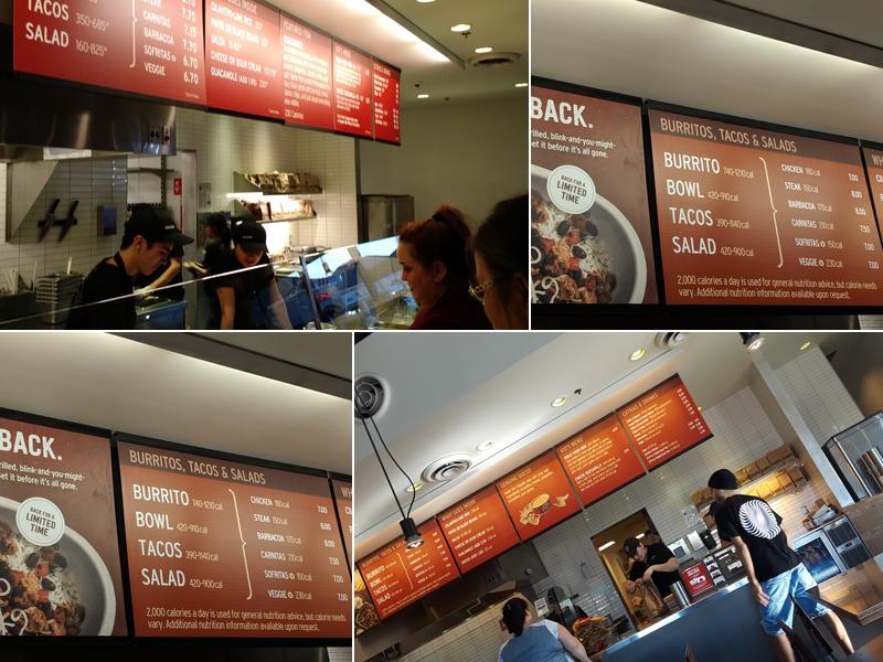 Chipotle Mexican Grill Menu