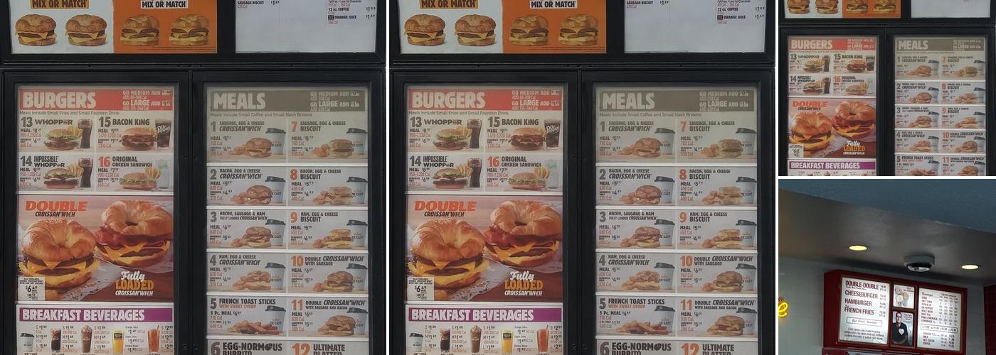 Burger King Menu