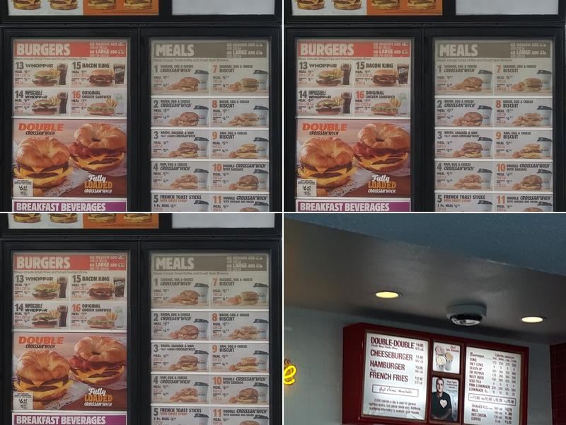 Burger King Menu
