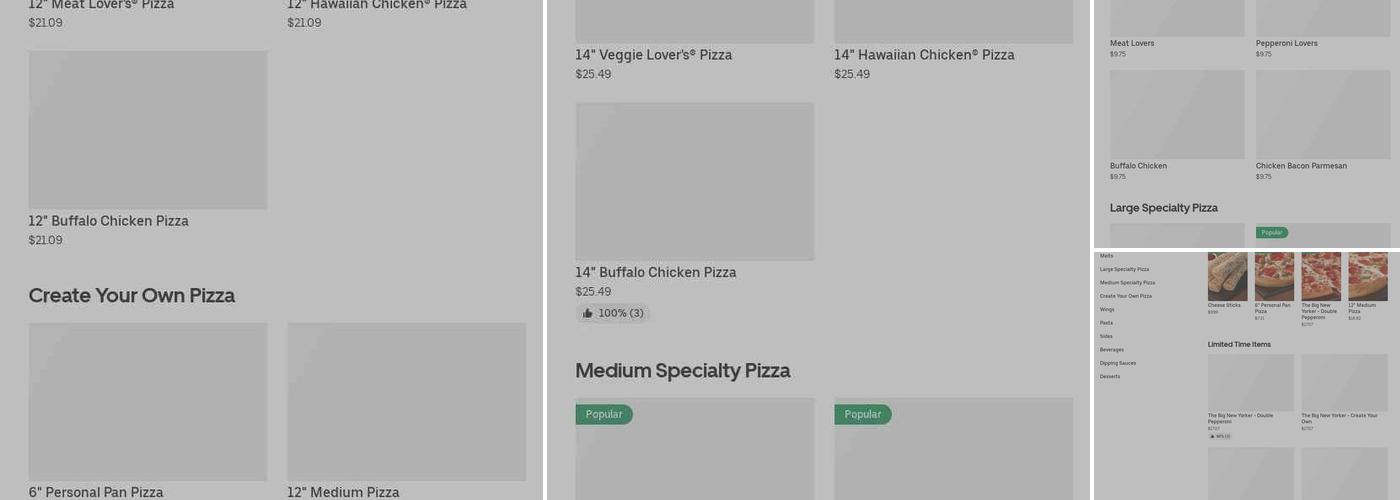 Pizza Hut Menu