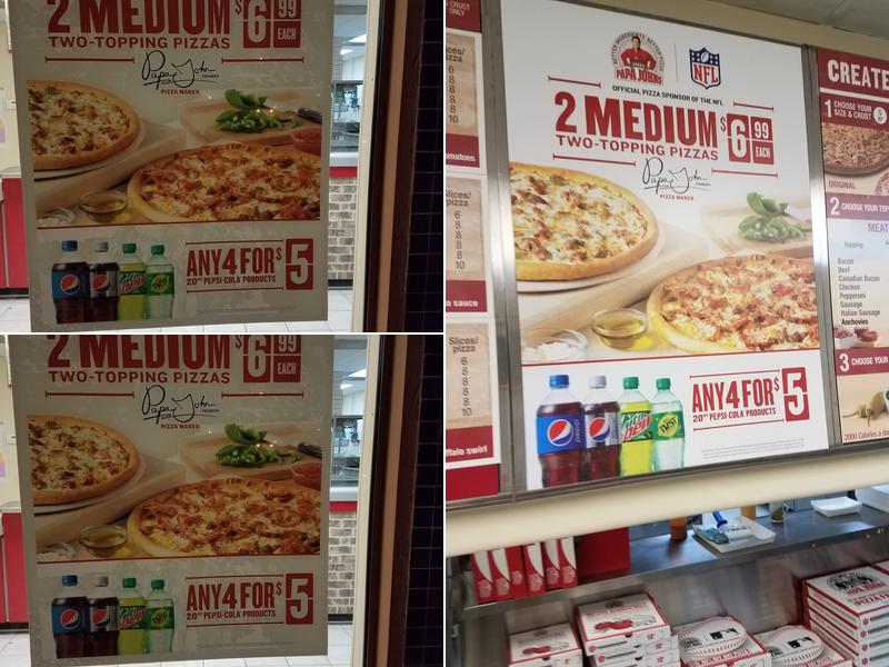 Papa Johns Pizza Menu