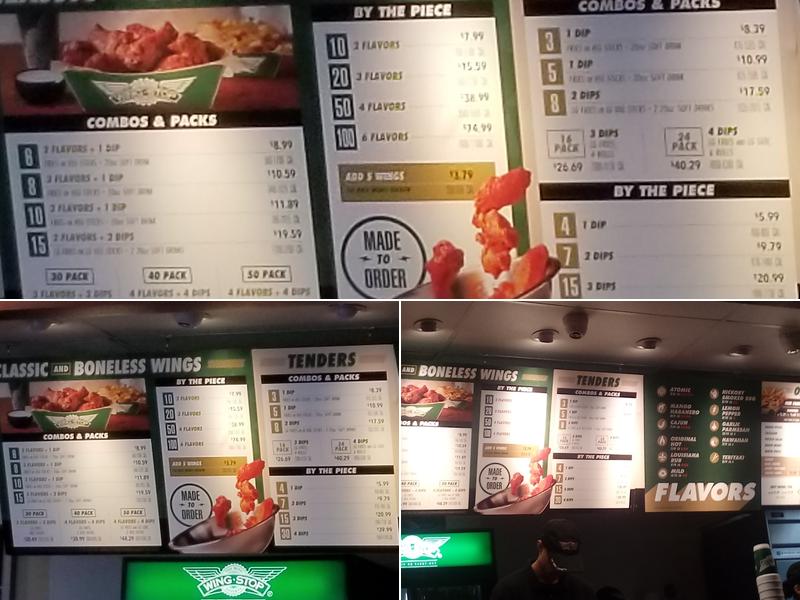 Wingstop Menu