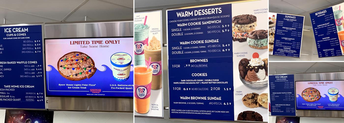 Baskin-Robbins Menu