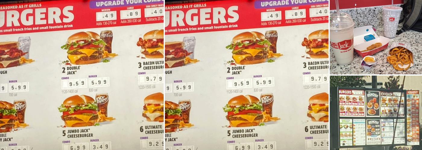 Jack in the Box Menu