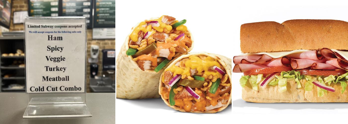 Subway Menu