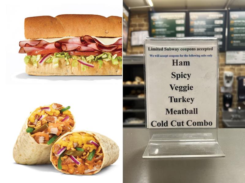 Subway Menu