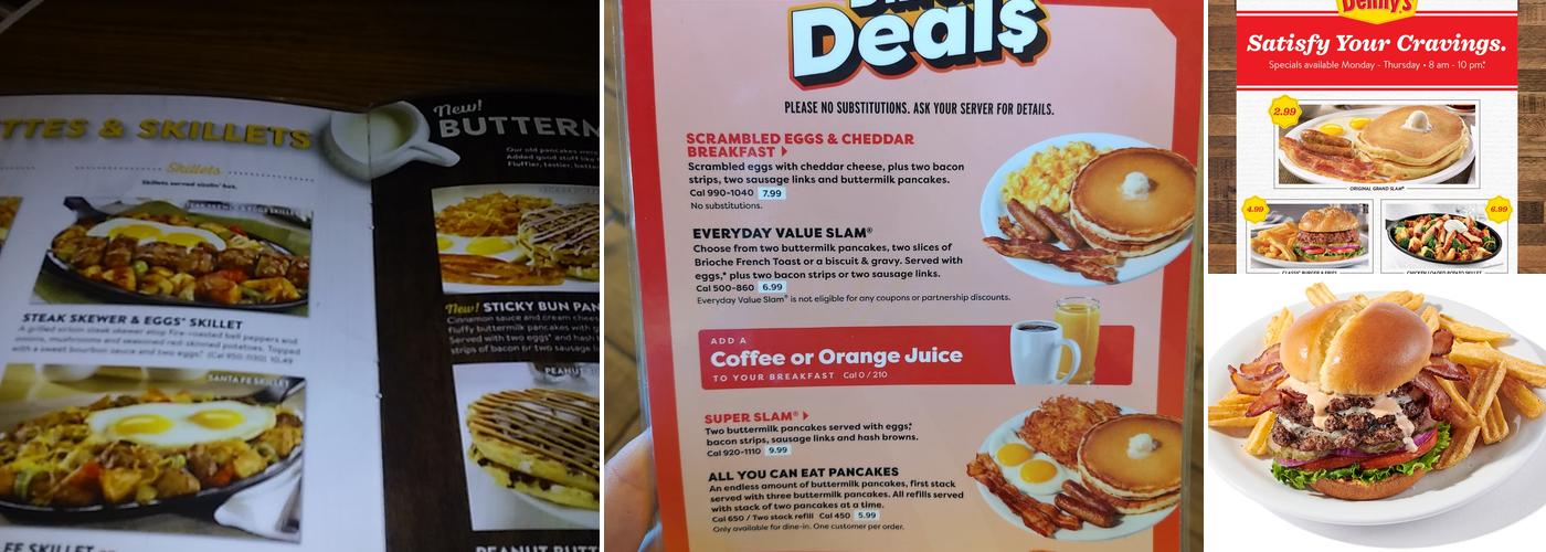 Denny's Restaurant Menu