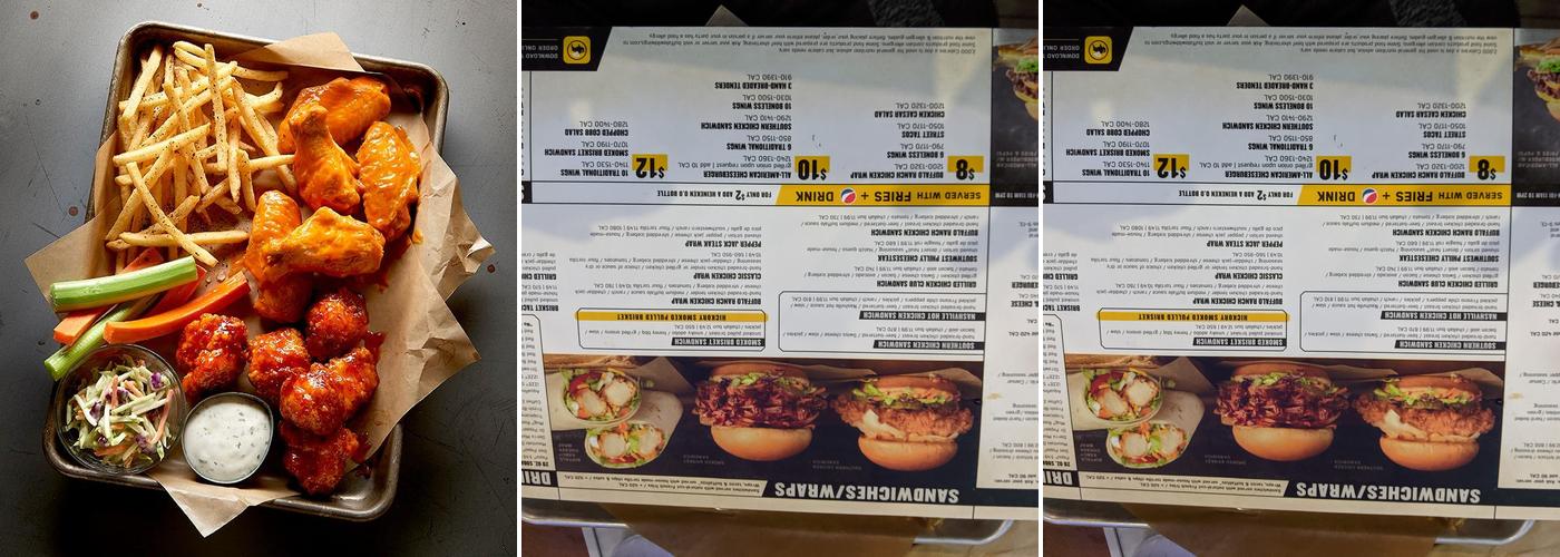 Buffalo Wild Wings Menu