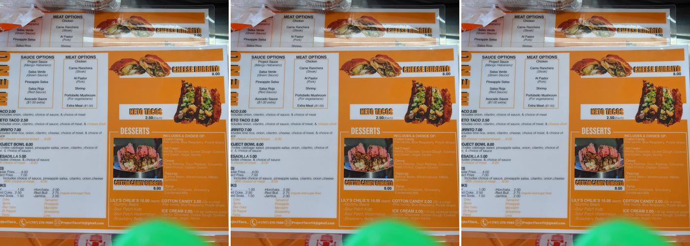Starbucks Menu