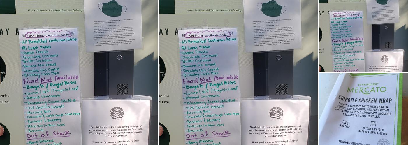 Starbucks Menu