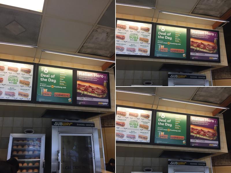 Subway Menu