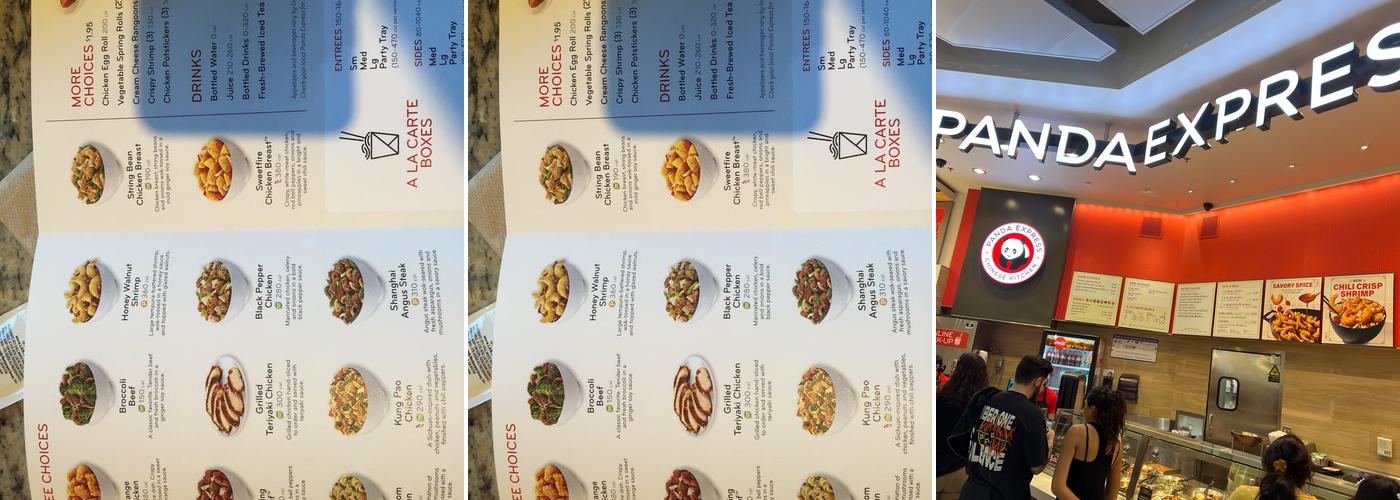 Panda Express Menu