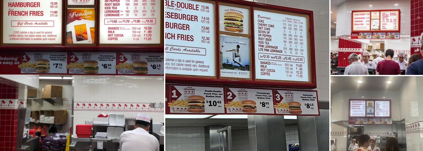 In-N-Out Burger Menu