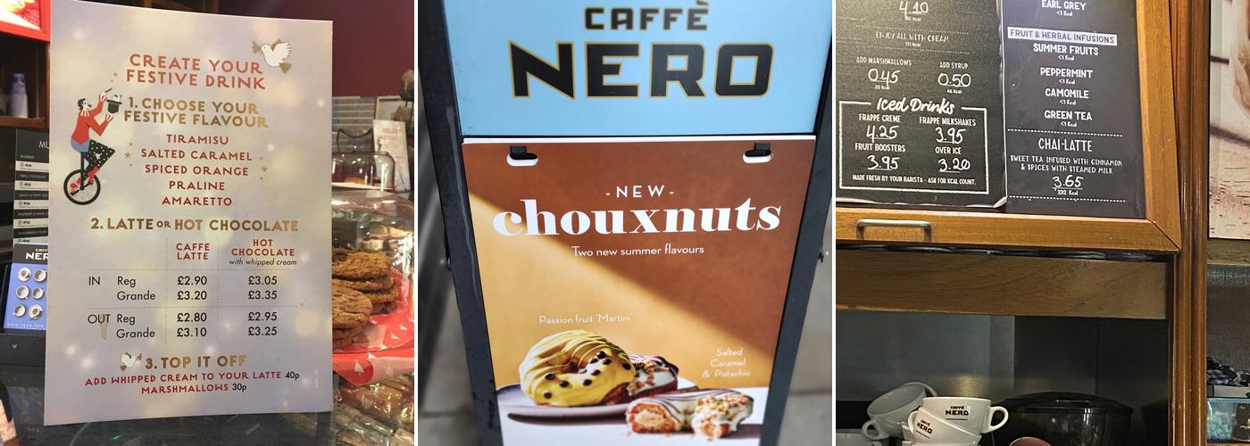 Caffè Nero Menu