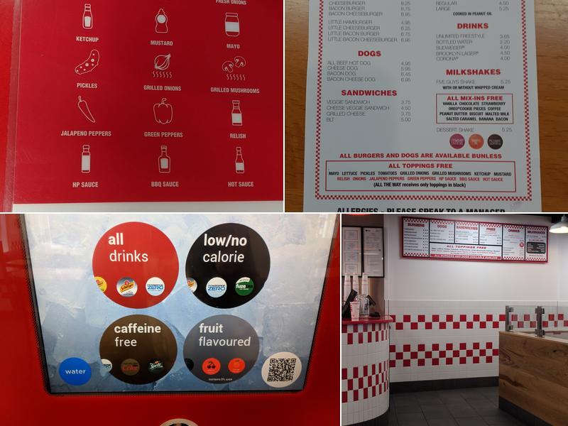 Five Guys Watford Menu