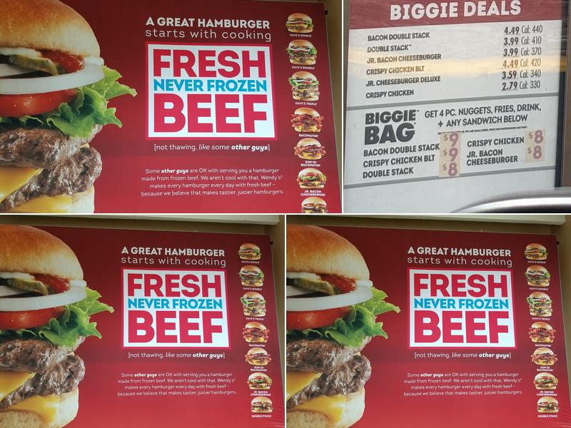 Wendy's Menu