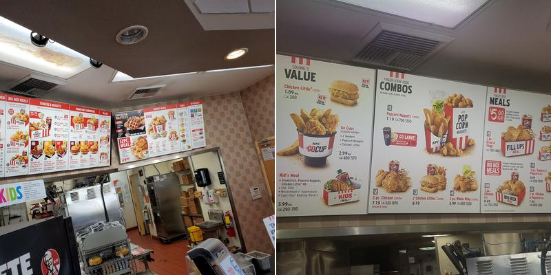KFC Menu
