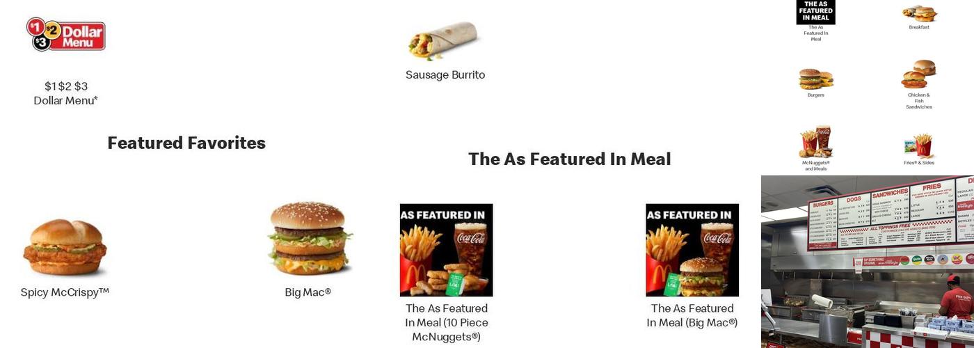 McDonald's Menu