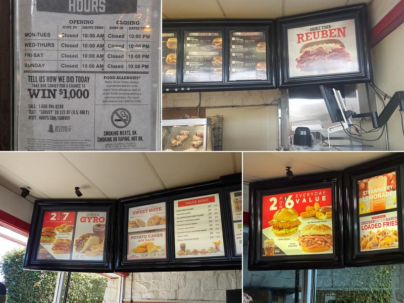 Arby's Menu