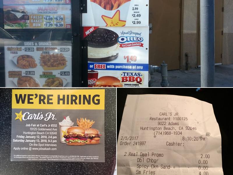 Carl’s Jr. Menu