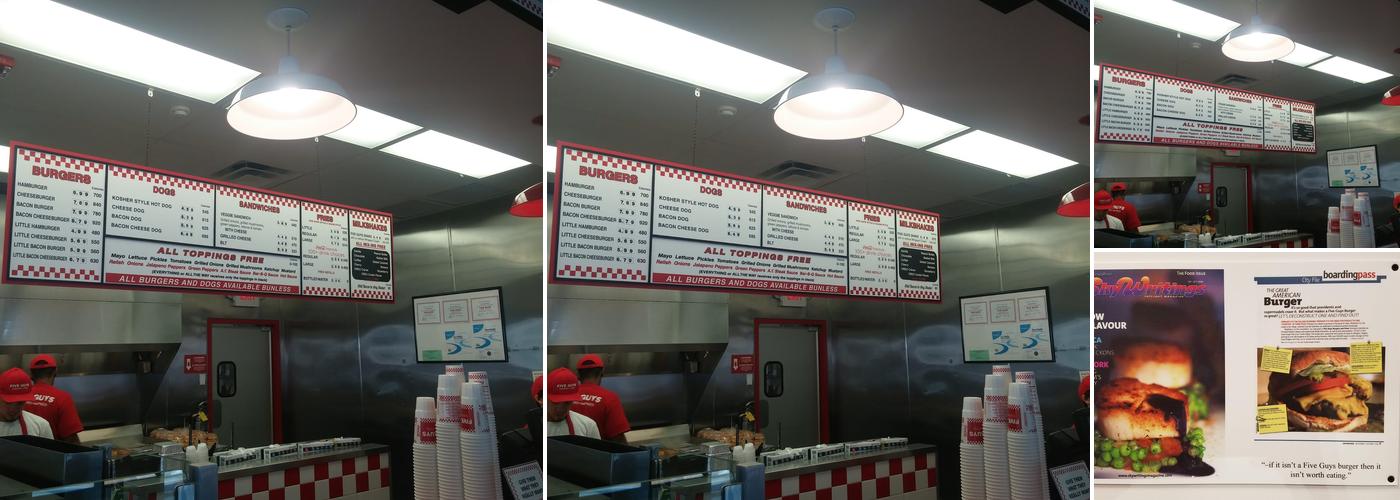 Five Guys Menu