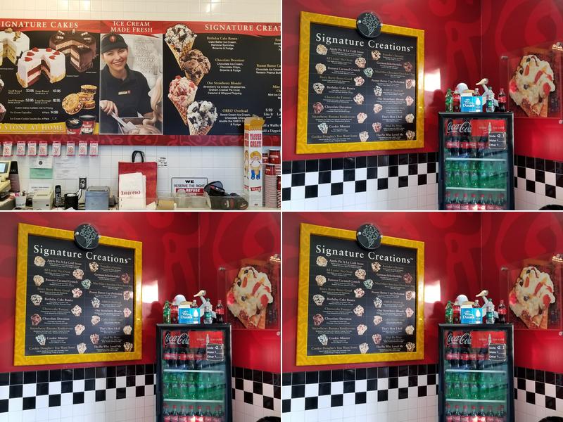Cold Stone Creamery Menu