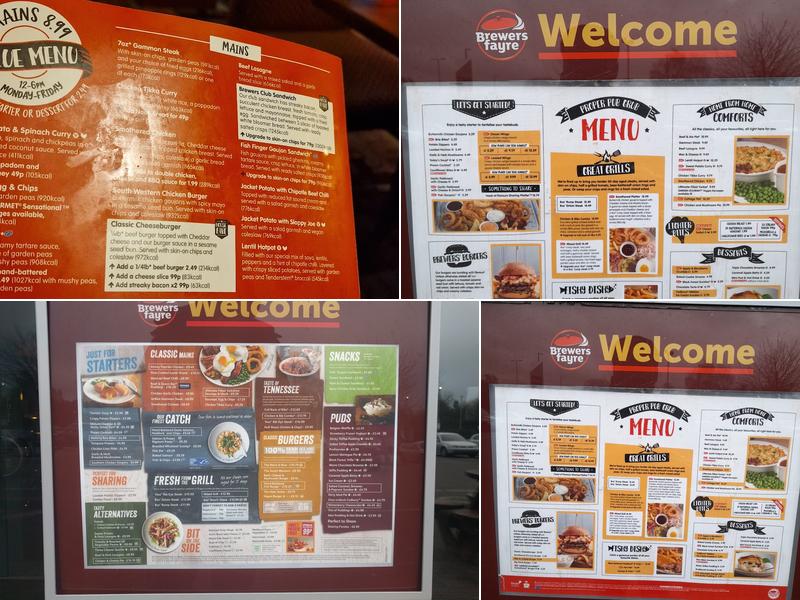 Rising Sun Brewers Fayre Menu