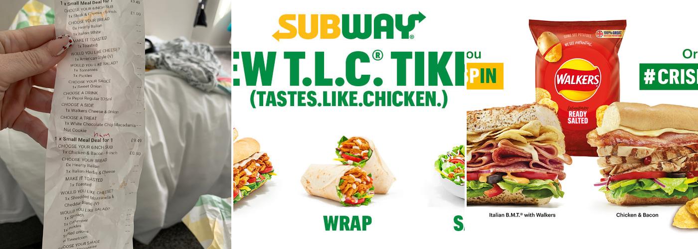 Subway Menu