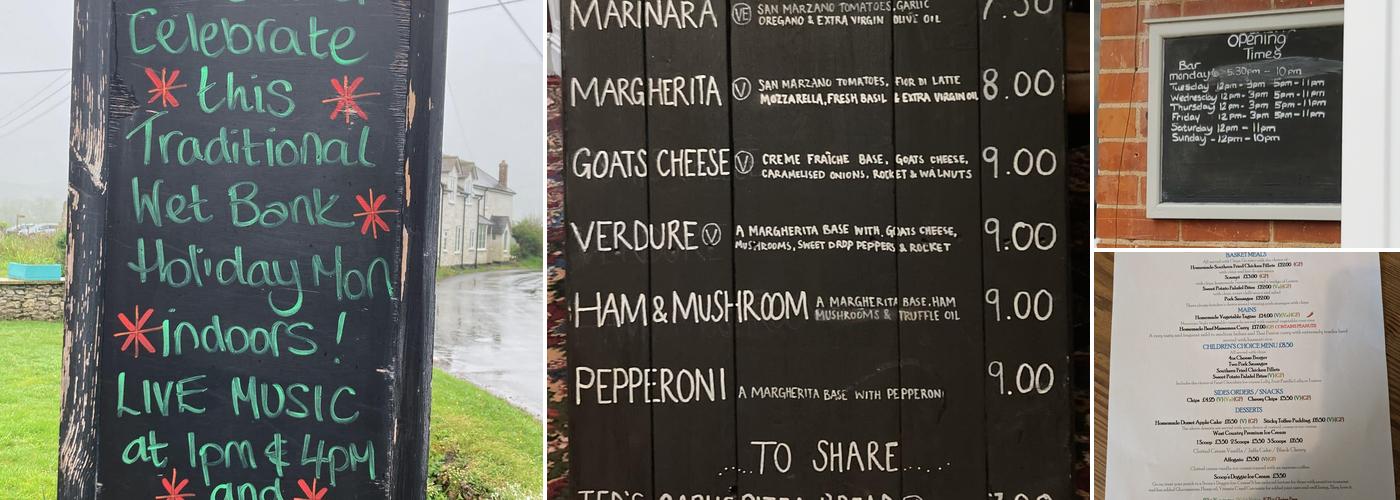 White Horse Inn Menu