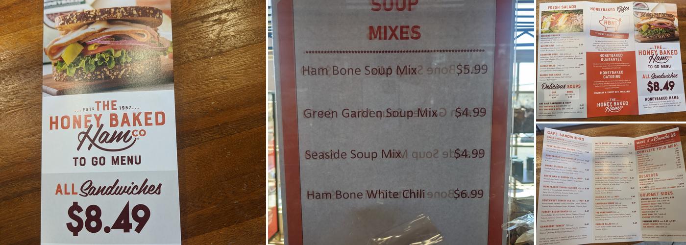 The Honey Baked Ham Company Menu