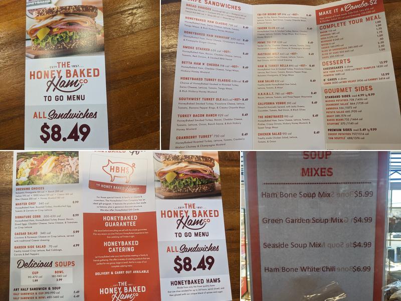 The Honey Baked Ham Company Menu