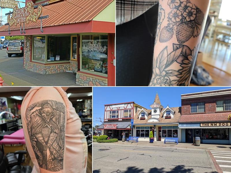 Thor’s Hammer and Needle Tattoo