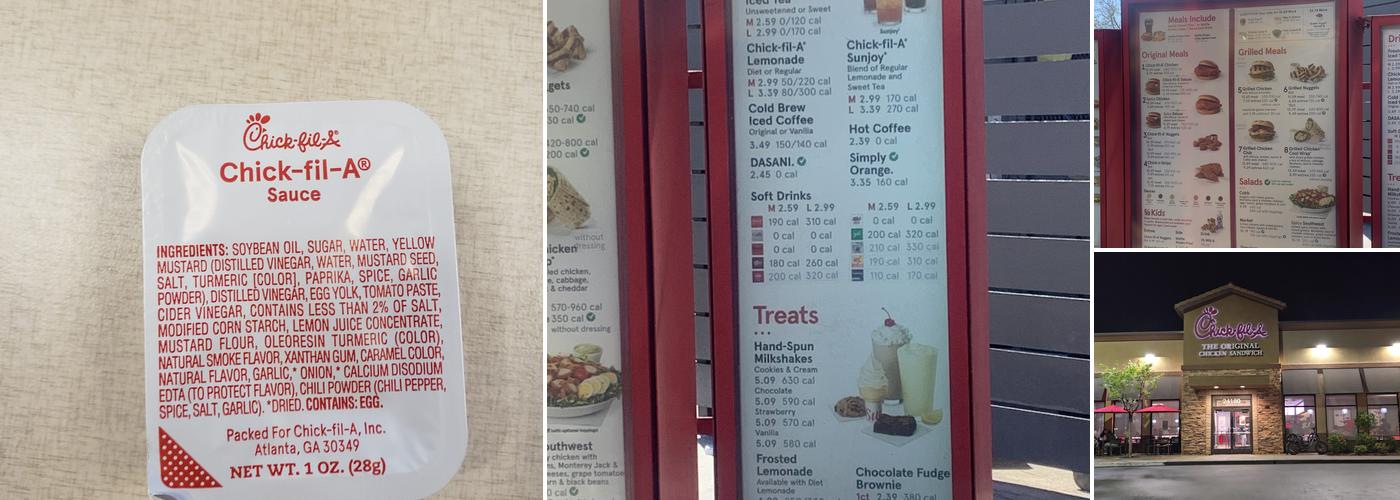Chick-fil-A Menu