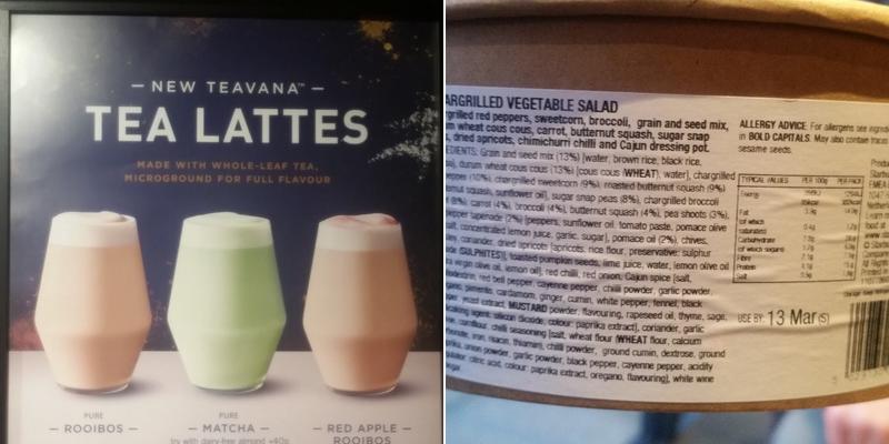 Starbucks East Horndon Menu