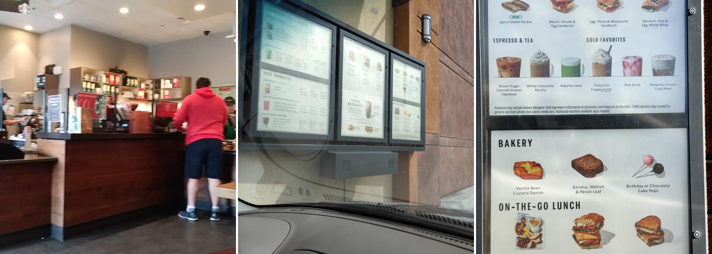 Starbucks Coffee Company Menu