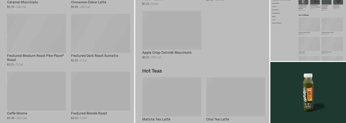 Starbucks Menu