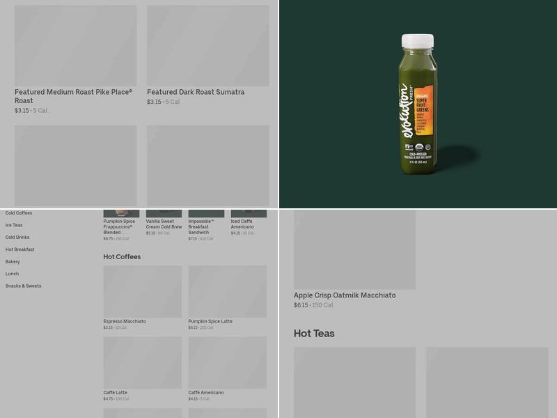 Starbucks Menu