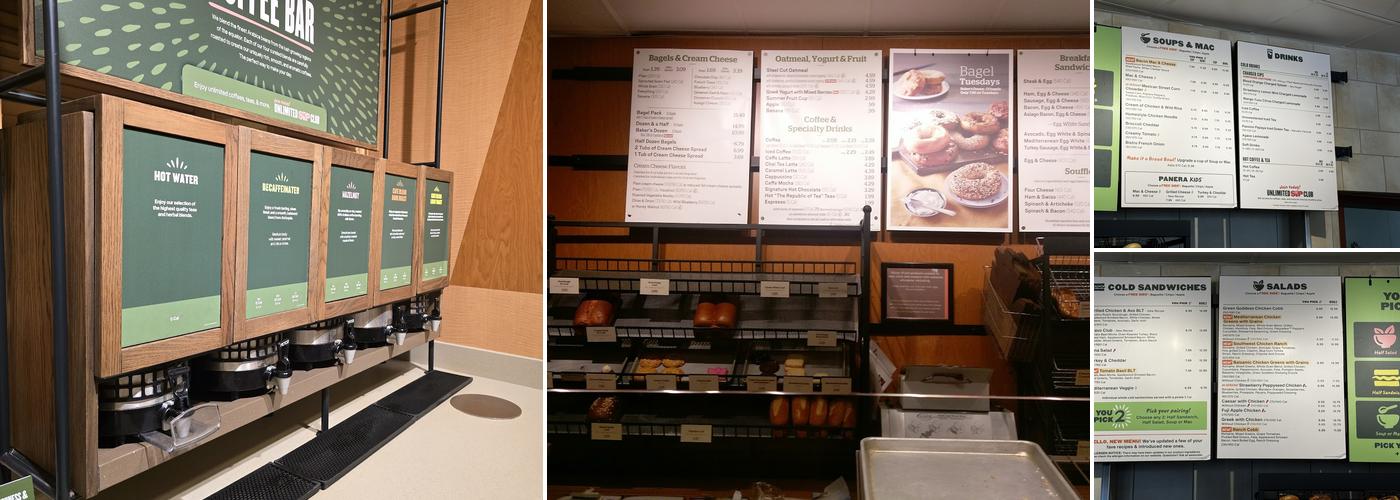 Panera Bread Menu