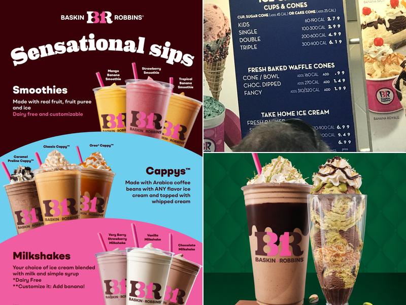 Baskin-Robbins Menu