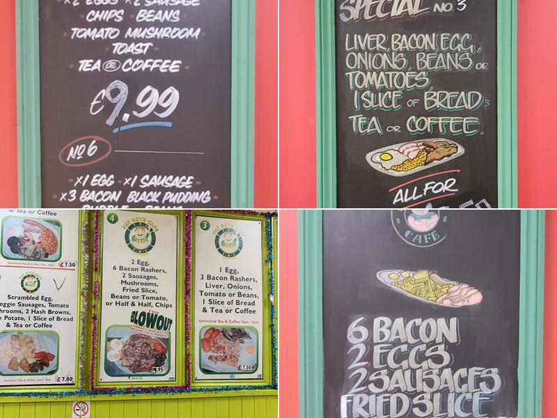 Fat Boys Cafe & Sandwich Bar Menu