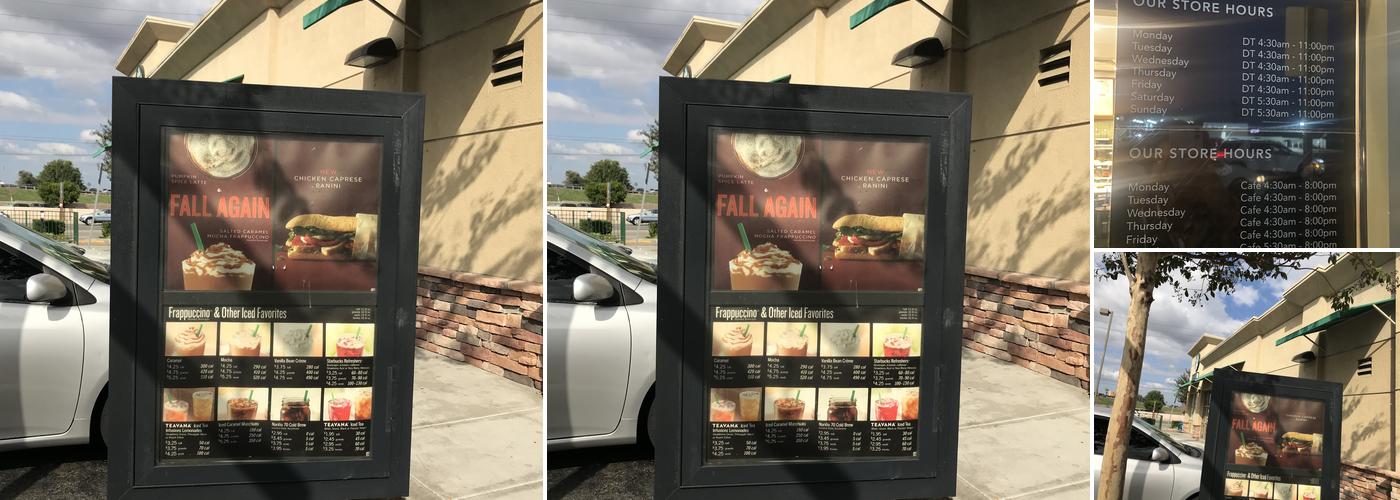 Starbucks Coffee Company Menu