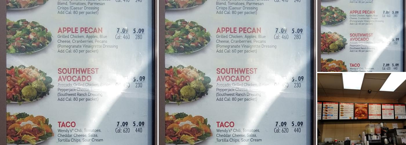 Wendy's Menu