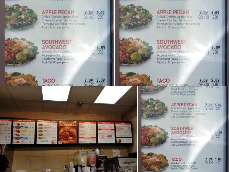 Wendy's Menu