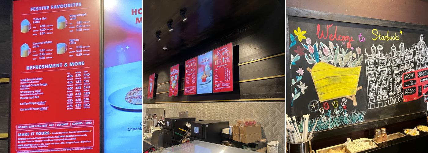 Starbucks Coffee Menu